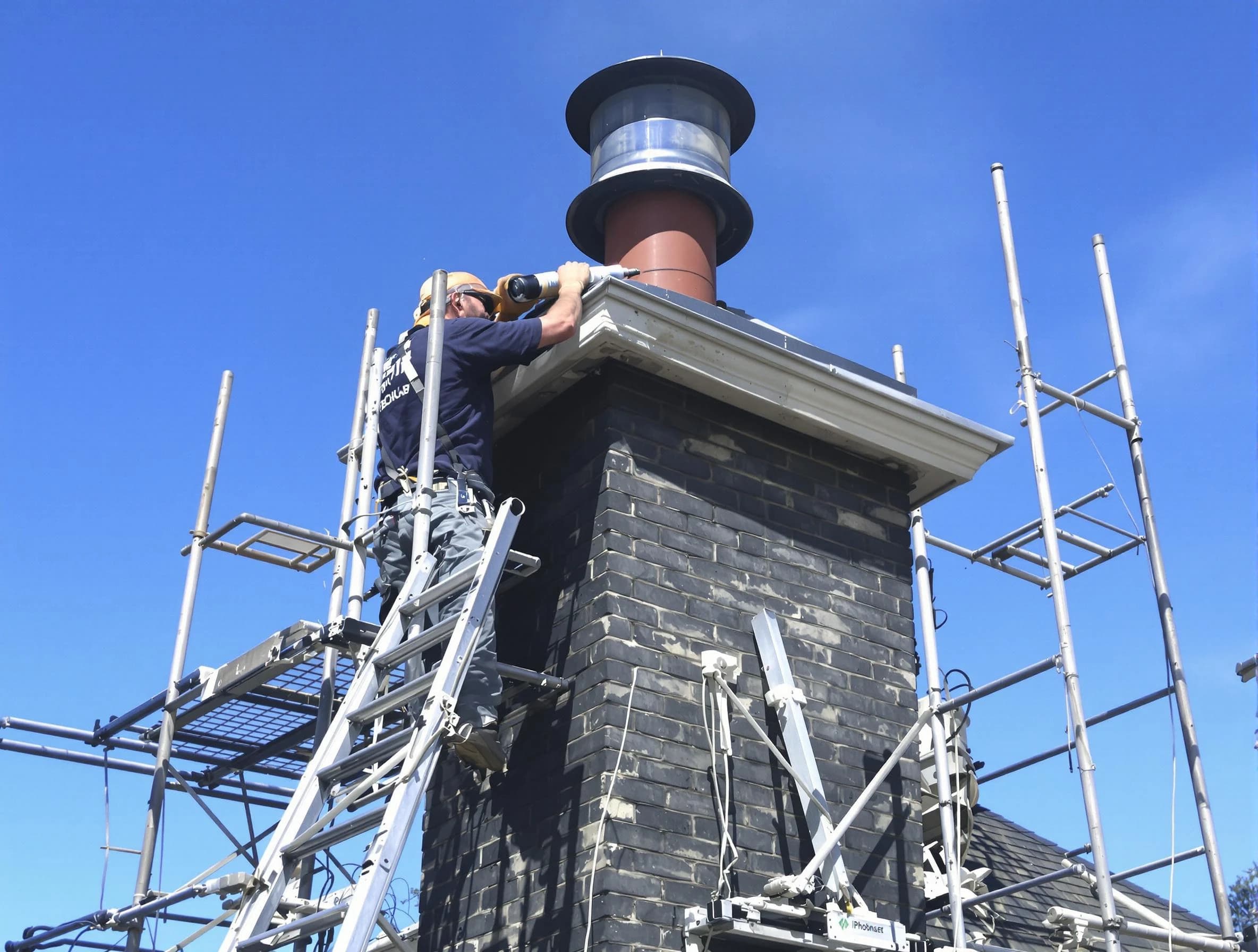Sturdy chimney crown finished by Cranford Chimney Sweep in Cranford, NJ
