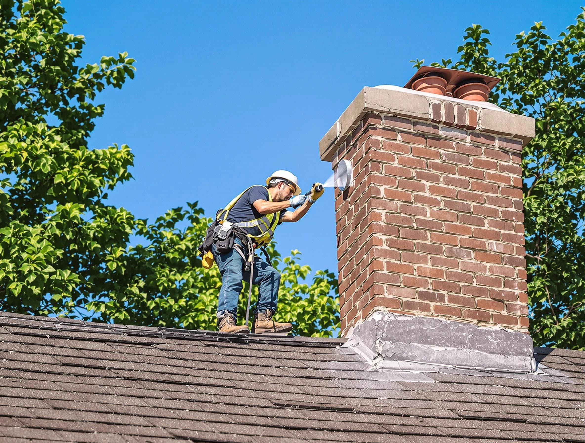 Cranford Chimney Sweep performing an inspection with advanced tools in Cranford, NJ