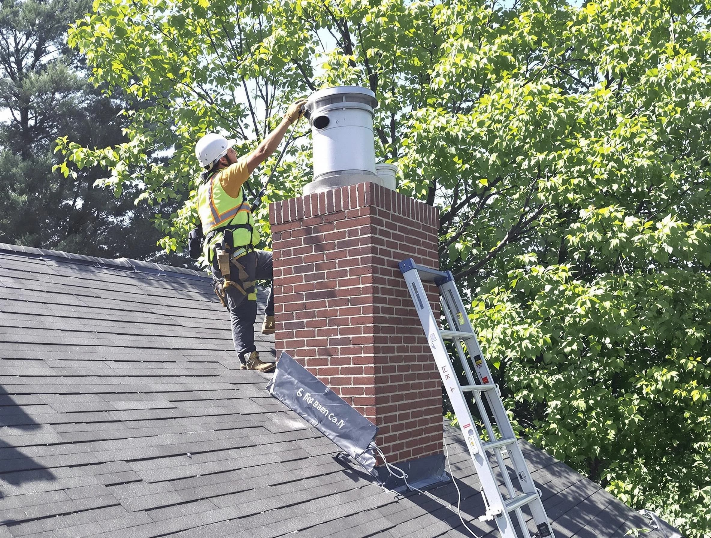 Chimney liner inspection by Cranford Chimney Sweep in Cranford, NJ