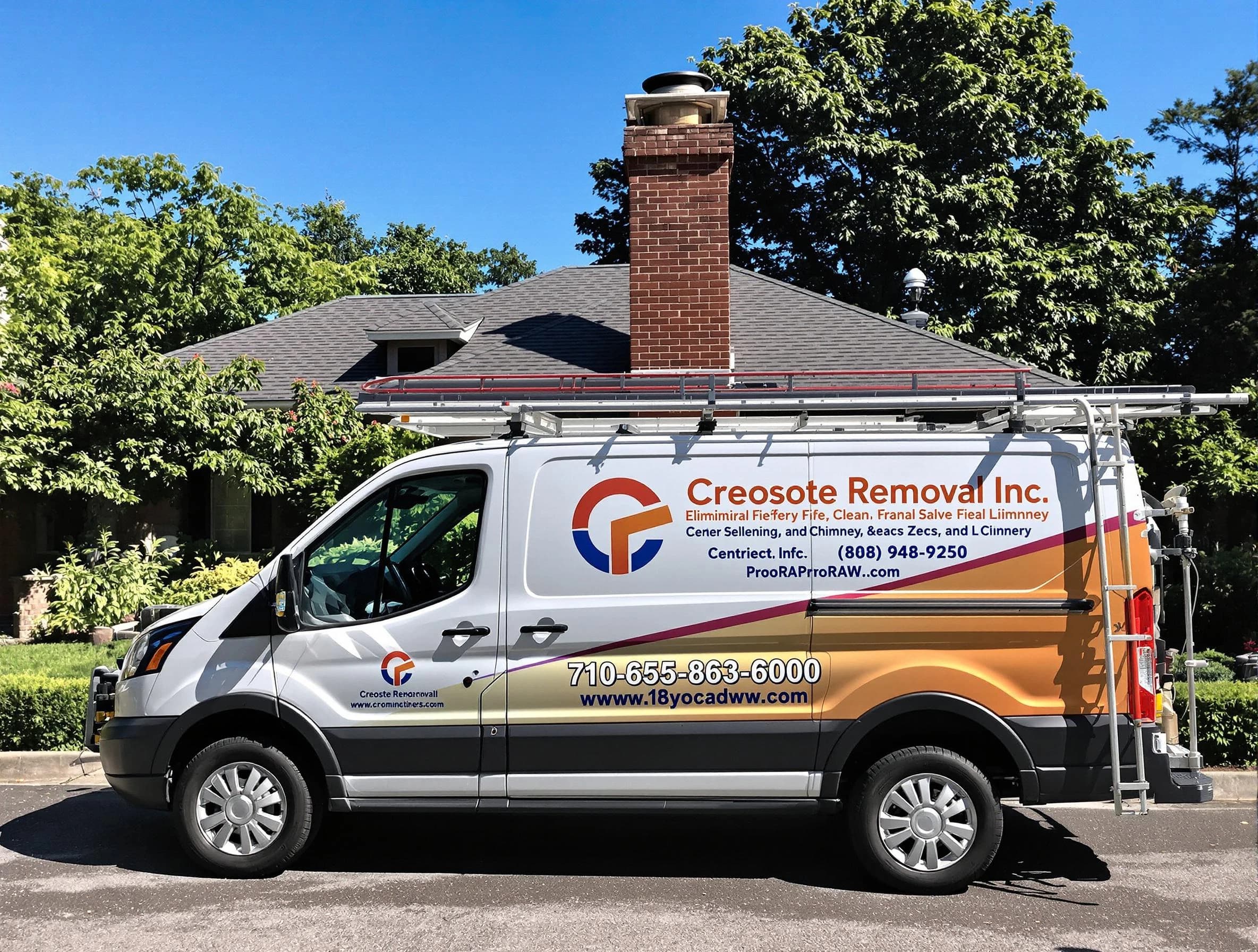 Cranford Chimney Sweep technician removing creosote safely in Cranford, NJ