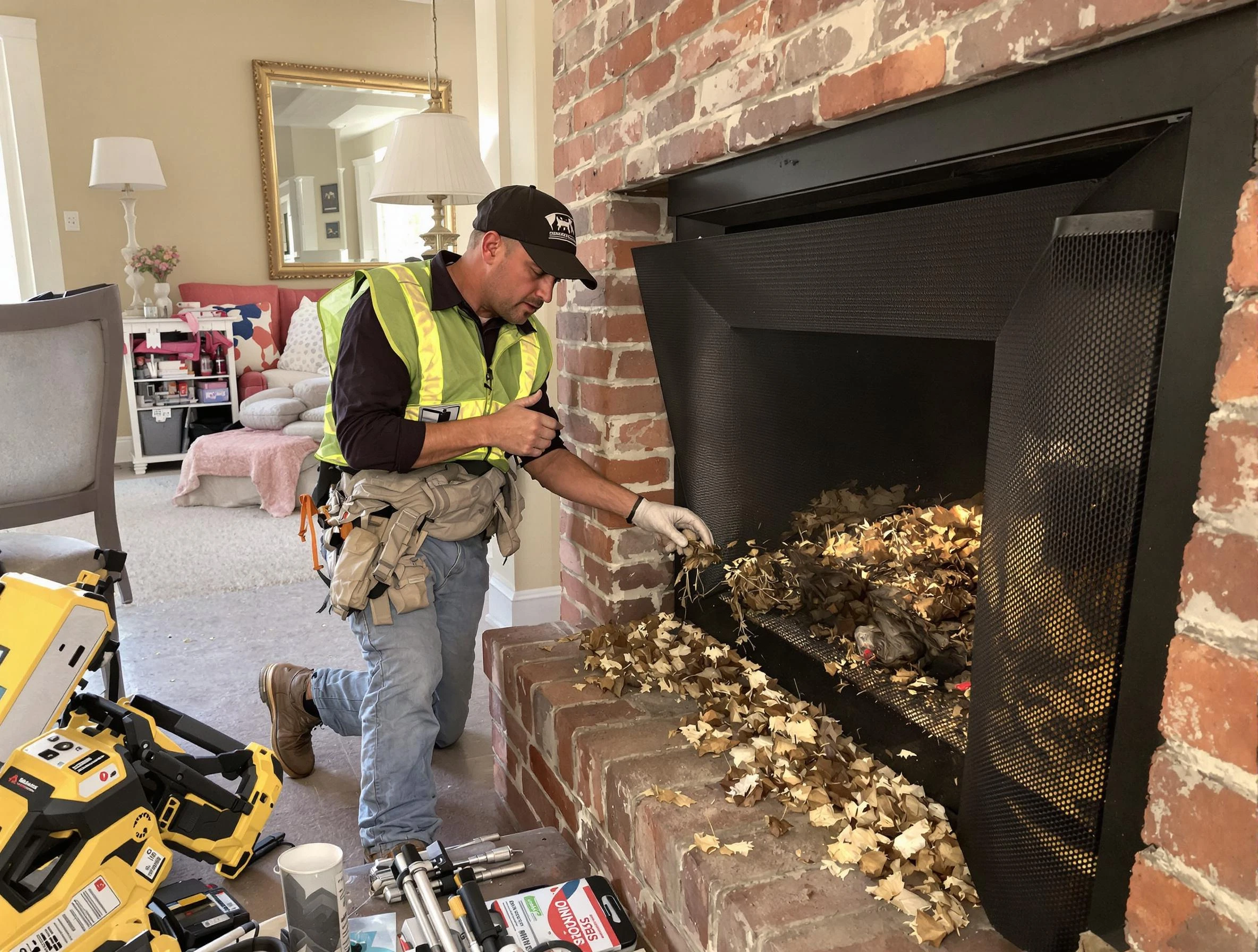 Safe screening installation by Cranford Chimney Sweep in Cranford, NJ