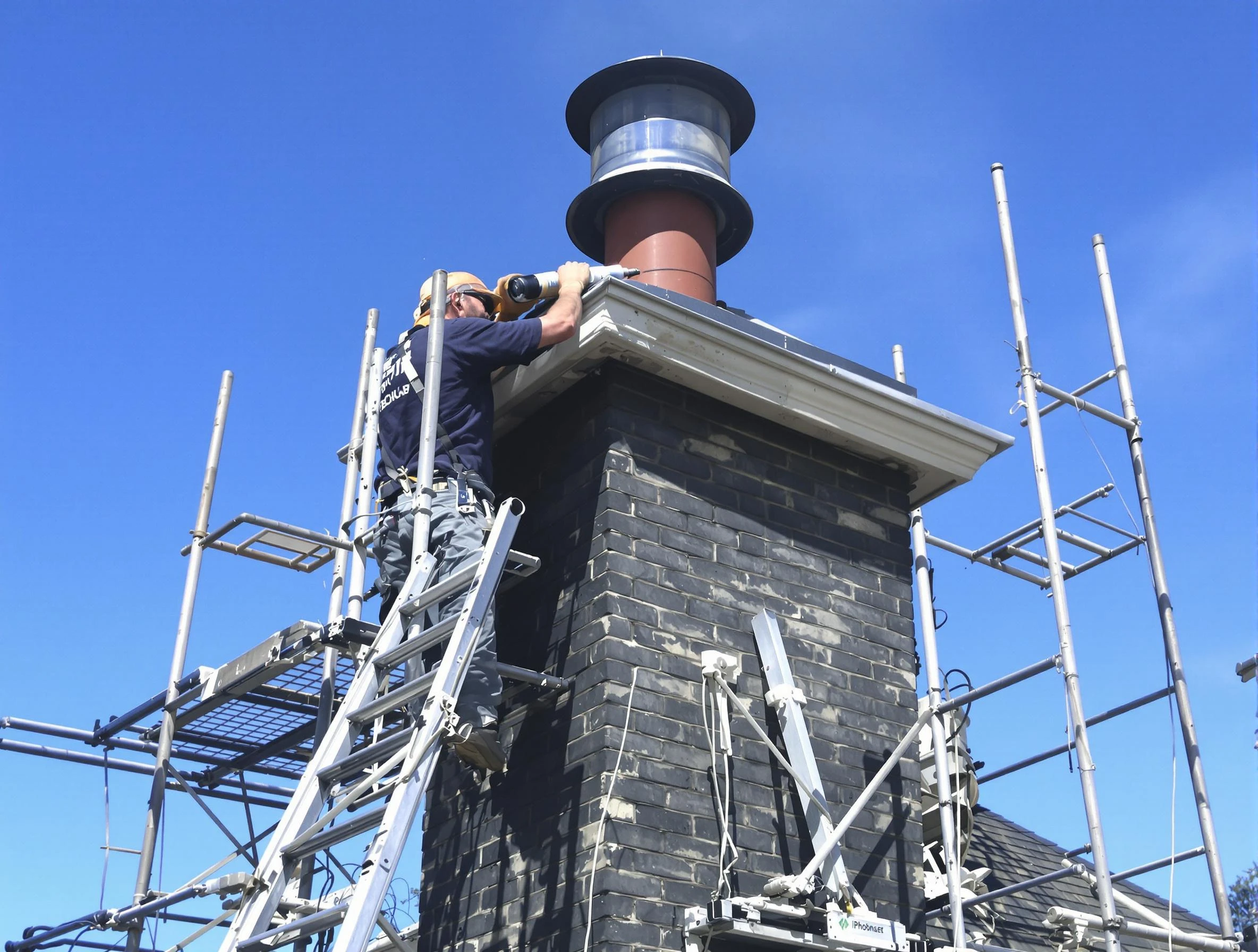 Sturdy chimney crown finished by Cranford Chimney Sweep in Cranford, NJ